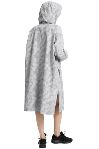 Fahsyee Rain Poncho for Women Adult Waterproof Jacket – Lightweight Packable Raincoat Jackets with Hood and Pockets4