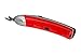 Dr. Snipper Cordless Electric Scissors, 8.4V lithium-powered cutter for fabric, paper, cardboard and blister packs. (Vibrant Red)