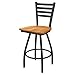 XL 410 Jackie 30" Swivel Bar Stool with Pewter Finish and Medium Maple Seat