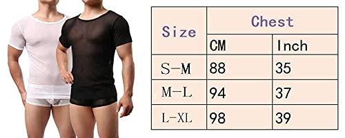 Yoobng Men's Breathable Mesh Sleeveless Vest Undershirt With Short Sleeve T-Shirt #TOP5