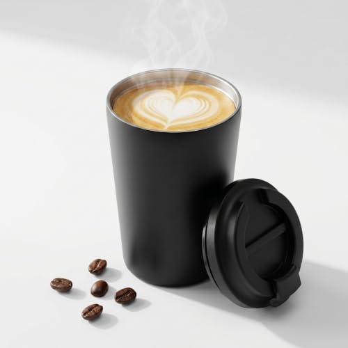 Smarthers Termo Cafe o Te   Taza Termo Cafe para Llevar, Vaso Termico con Mantenimiento de Frío y Calor 4 6 Hrs, Taza Termica de Acero Inoxidable Bpa Free, Vaso Cafe para Llevar, Vaso Termico Cafe