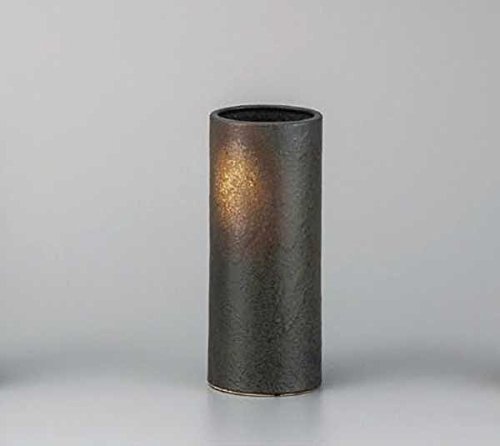 watou_asia Mino Ware Balck BIZEN 8.5 cm Flower vase Pottery Ware