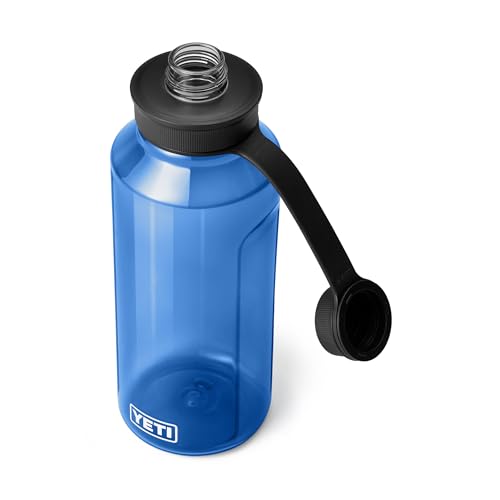 Image of YETI Yonder Water Bottle with Yonder Tether Cap, Lightweight, Leakproof and BPA-Free