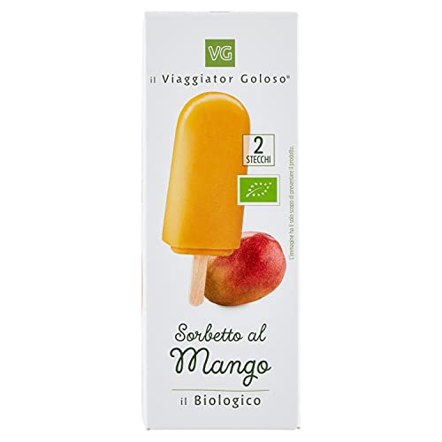 Il Viaggiator Goloso 2 Stecchi Sorbetto al Mango BIO ,140g (surgelato)