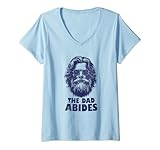 Photo Gallery donna the dad abides retro fathers day or daddy birthday maglietta con collo a v Photo Gallery donna the dad abides retro fathers day or daddy birthday maglietta con collo a v