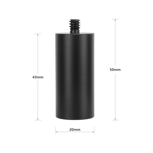 Adaptador de soporte de micrófono CAMVATE 5/8" a 1/4" (2 piezas) miniatura 3