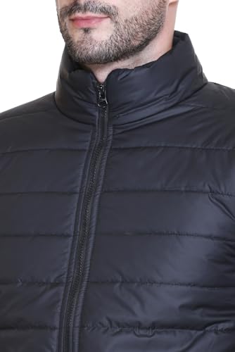 Image of Sanhok Mens Waterproof Premium Imported Polyester Trendy Lightweight Stylish Regular Fit Standard Length Full Sleeve Zipper Jacket for Winter Casual Wear
