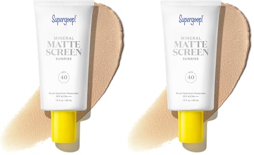 Image of Supergoop! Mineral Mattescreen SPF 40 - Mineral, Oil-Free Broad Spectrum Sunscreen - Smooths Skin's Appearance, Minimizes Pores & Controls Shine - Water & Sweat Resistant