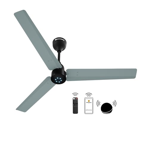 atomberg Renesa Smart 1200mm BLDC Ceiling Fan with IoT & Remote | Energy Efficient Ceiling Fan | Ceiling fan for Living Room | High Air Delivery with LED Indicators (Misty Teal)