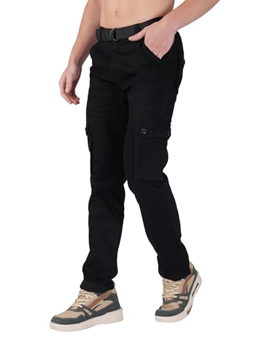 Image of Urban Legends Cargos for Men || Men's Cotton Regular Fit Cargo Joggers with 6 Pockets || Casual Pants || (UL-1R9)