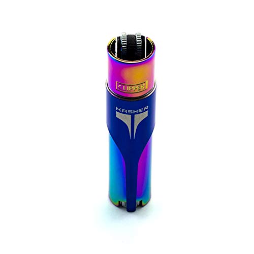 Kasher Metallic Lighter with Multipurpose Tool - ICY Blue Lighter, Tool in One