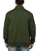 Men's Fleece Jacket Casual Zip up Lightweight Sweatshirts Athletic Outdoor Sweater Jackets with Pockets(S,Green)