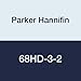 Parker Hannifin 68HD-3-2 Hi-Duty Male Connector Fitting, 3/16" Compression Tube x 1/8" Male Thread