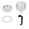 Espresso Coffee Moka Pot Replacement Parts Set Include Handle Funnel Filter Gasket Seal 12 Cup