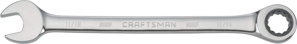 CRAFTSMAN Ratcheting Wrench, SAE, 11/16-Inch, 72-Tooth, 12-Point (CMMT42566)