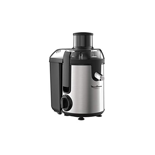 Moulinex - Centrifuga Frutelia in metallo, per frutta e verdura, 2 velocità acciaio inox