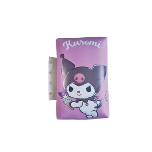Estojo Acessório Ring Disclick Retangular Kuromi Hello Kitty Roxo | OBI