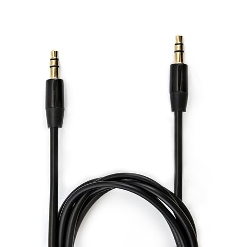 Desenda 3.5 mm Male-to-Male Stereo Audio Cable Aux Cable Male Stereo Jack To Jack Audio Cable Auxiliary Cable Compatible with iPhone, iPad, Laptop, Headphone, Car Stereos (1.2 M)