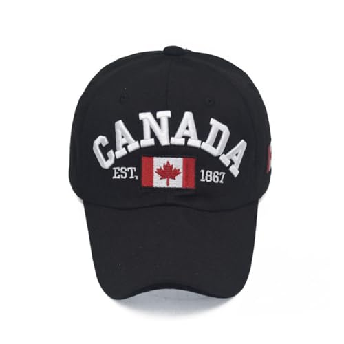 Casquette de baseball classique drapeau du Canada en coton délavé sport - 3