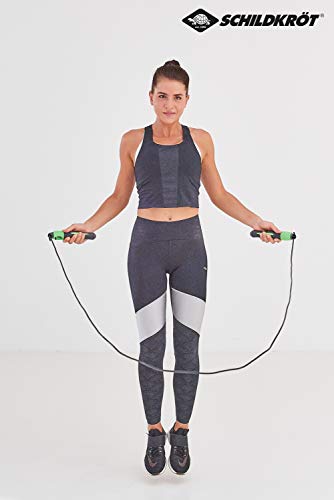 Schildkröt Jump Rope with Counter, Black/Anthracite, in a Mesh Bag, 960113, Schwarz/Grün, 960113, standard size - Image 3