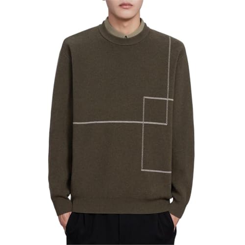 Knitted sweater for men parfait pour les journées de bureau en hiver