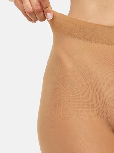 Nur Die Fit in Form 40 DEN starke Stützwirkung Große Größen semi-blickdichte Fein-Strumpfhose seidig matte Optik entlastet die BeineKomfortbund Damen, amber, XL