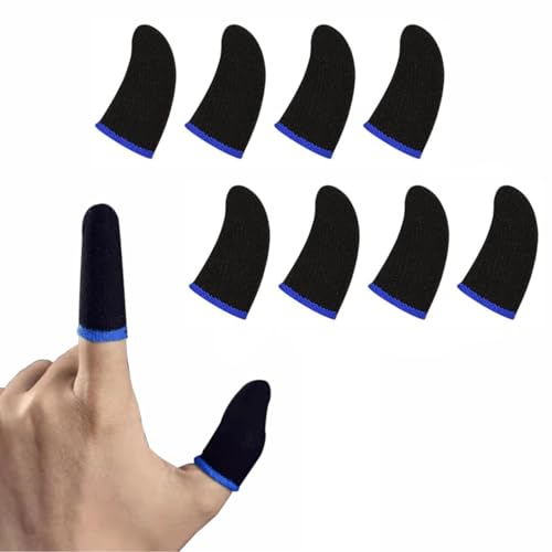 LIRAMARK Pubg Anti-Slip Thumb Sleeve, Slip-Proof Sweat-Proof Professional Touch Screen Thumbs Finger Sleeve for Pubg Mobile Phone Game, Garena FreFire, COD Mobile, Asphalt etc (4 Pair - 8 Peices) (B0DB5CRYYZ) Amazon Price History, Amazon Price Tracker