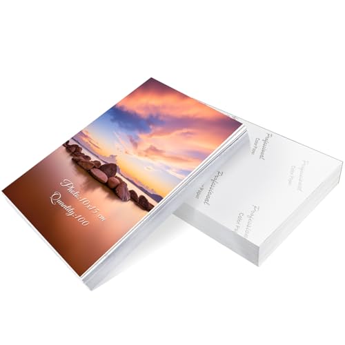 Ditwis 100 Blatt Fotopapier 10x15,200g/m² Glänzend Druckerpapier für Drucker, Dickes Papier zum Drucken für 15x10 cm Fotos, Bildern, Flyern