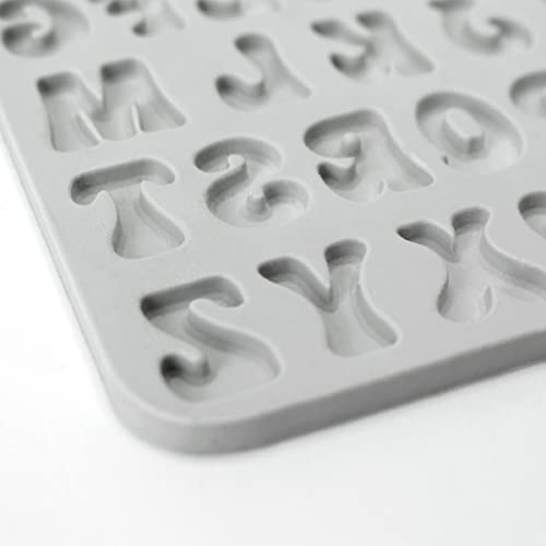 Katy Sue Fun Font Alphabet & Numbers Silicone Moulds (Pack of 2) for Cake Decorating & Crafts, Grey - Image 2