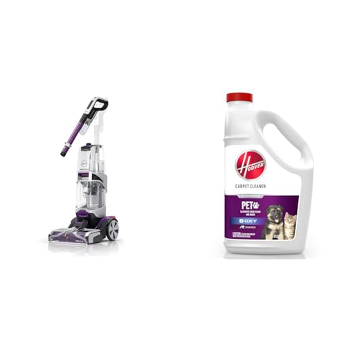 Image of Hoover SmartWash Pet Automatic Carpet Cleaner with Spot Chaser Stain Remover Wand, FH53000PC + Hoover Oxy Pet Urine & Stain Eliminator Carpet Cleaning Shampoo, 116 oz Formula, AH31938