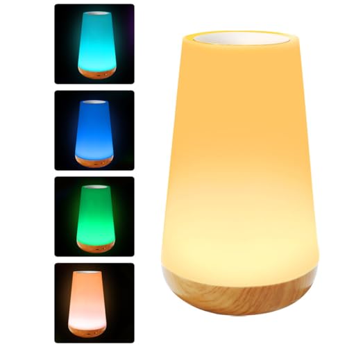 Lámpara táctil colorida para mesa de noche pequeña miniatura 7