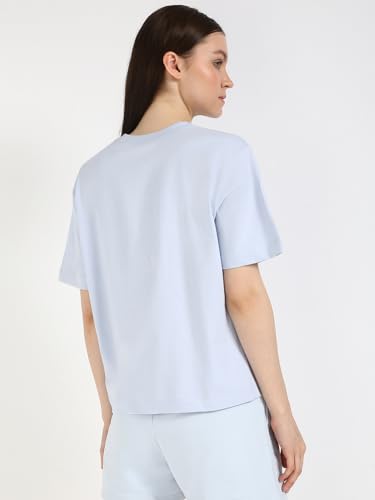 Image of Calvin Klein Women Blue T Shirt