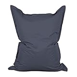 Lumaland Riesen-Sitzsack Classic XXL 140x180 cm | 2-in-1-Funktion für bequemes Sitzen & Liegen | Erlebe Relax-Momente Indoor & Outdoor mit über 3 Mio. anpassungsfähigen EPS-Perlen | Waschbarer Bezug