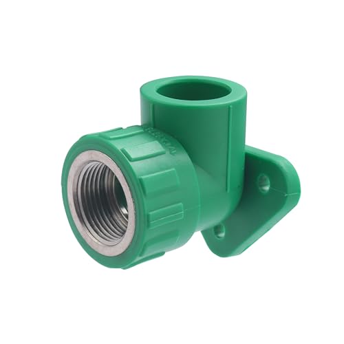 Codo mural PPR rosca hembra 3/4 x Ø25 mm para evitar fugas en baños 4