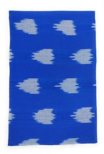 Image of Cotton Pochampally ikat unstitched blouse, Kurthi, long frock fabric material for women (1 meter, 2 meters & 3 meters)