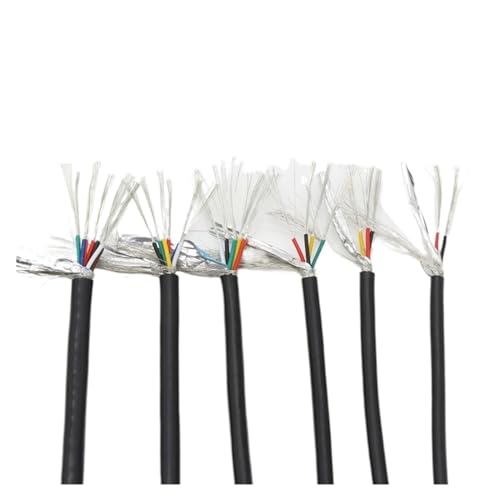 Câble de contrôle audio 3 fils blindé UL2464 24 AWG câble électrique cuivre multi tailles 10m