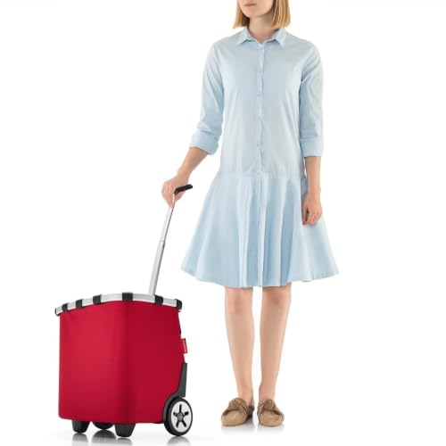 reisenthel carrycruiser in Rot – Tragbarer Einkaufstrolley mit stabilem Aluminiumrahmen… – Ansicht 5