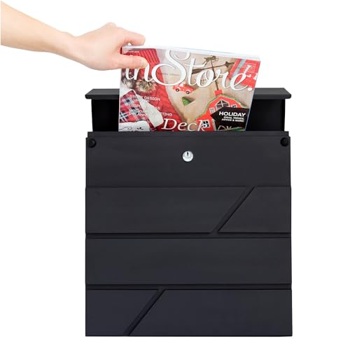 Fine Art Living MD25N Large Capacity Waterproof & Rust-Proof Wall Mount Mailbox With Newspaper Magazine Holder thumb #3