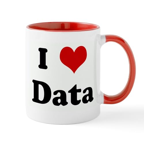 CafePress I Love Data Mug 11 oz (325 ml) Ceramic Coffee Mug