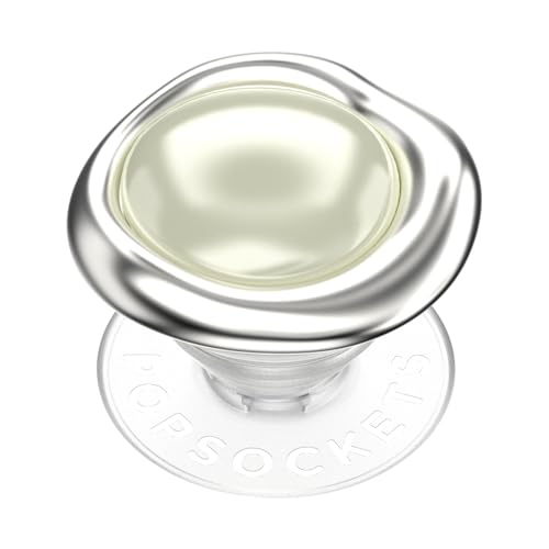 Image of PopSockets PopTop, Adhesive Phone Grip with Swappable Top, Crystal - Eye of the Beholder Silver