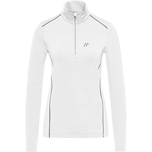 Maier Sports Damen Midlayer Jenna, White, 42, 280024