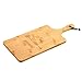 Produktbild KESPER | Schneid- und Servierbrett mit Herz, Material: Bambus, Maße: 55 x 25 x 1,5 cm, Motiv: Mit Liebe gekocht, Farbe: Braun | 58394