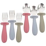 Photo Gallery holidyoyo set di 6 posate per bambini e bambine con manico in silicone cucchiaio e forchetta sicure e robuste per pasti di bambini e bambine Photo Gallery holidyoyo set di 6 posate per bambini e bambine con manico in silicone cucchiaio e forchetta sicure e robuste per pasti di bambini e bambine