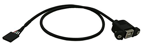 Zdycgtime Panel Mount Usb Cable Usb B To 5 Pin Female Dupont Motherboard Header Cable F/F -50Cm #TOP14
