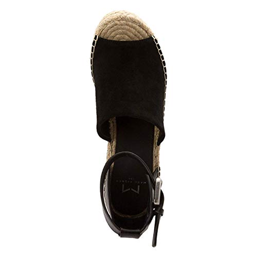 Adalyn Espadrille Wedge Sandal 11 / M / Black Suede #TOP3