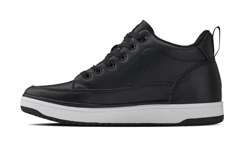 Image of CALTO Men's Invisible Height Increasing Elevator Shoes - Casual Low-top Leatherette Sneakers - 2.4 Inches Taller