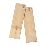 lachsbretter hersteller Maße = ca. 50x 15x 2cm | Für Fischhälften bis 1,5 kg optimal | 2 Ersatz-Bretter ohne Halterungen