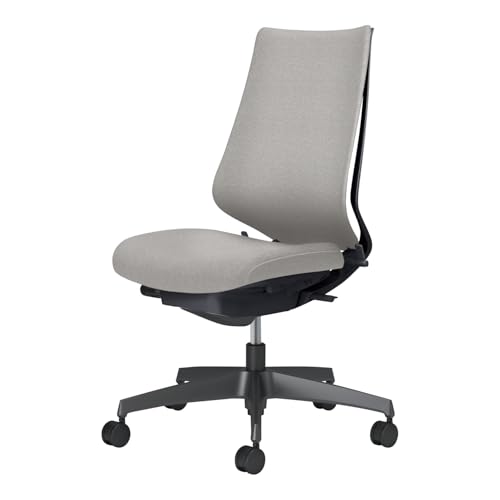 【メーカー配送・設置・組立】 コクヨ オフィスチェア 椅子 デュオラ2 Duora2 クッションタイプ 肘なし ソフトグレー 本体ブラック カーペット用 事務椅子 C08-B200CW-BE3E31