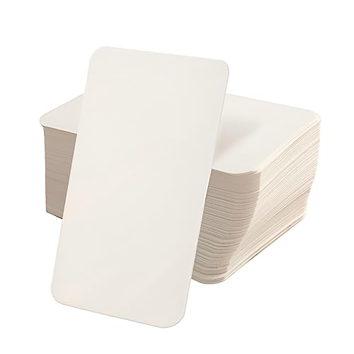 GTDOOCE 100 PCS Carte Vierge A6,Carte Blanche Cartonnée 10x15cm,Papier Carte De Visite Blanche pour DIY Graffiti Artisanat Parties Banquets Bureau Scolaires