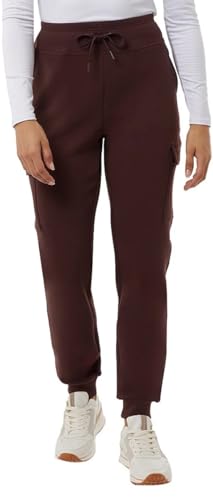 32 Degrees Heat Womens Midweight Cargo Jogger (US, Alpha, X-Large, Regular, Regular, Dark Red Fudge)